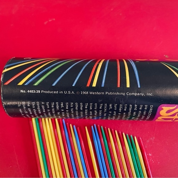 Vintage 1968 Plastic Pix Pix Pick Up Sticks Game Western Publishing * COMPLETE - Picture 5 of 6